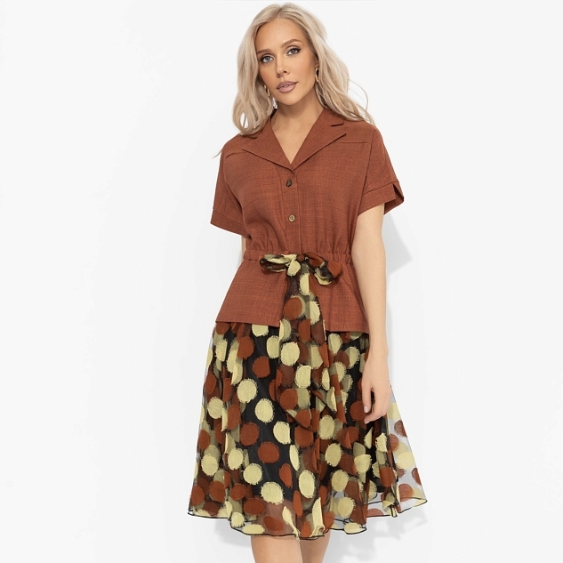 Костюм с юбкой Светские манеры (фэшн, 2 в 1)