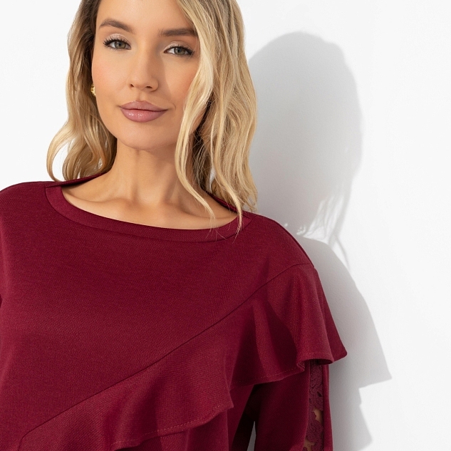 Туника Вам письмо (бордовая)