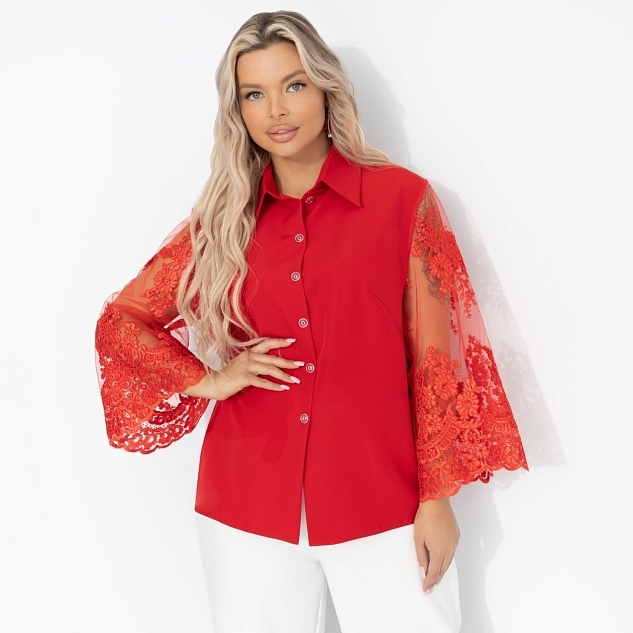 Жакет Даю автограф (алый, с поясом)