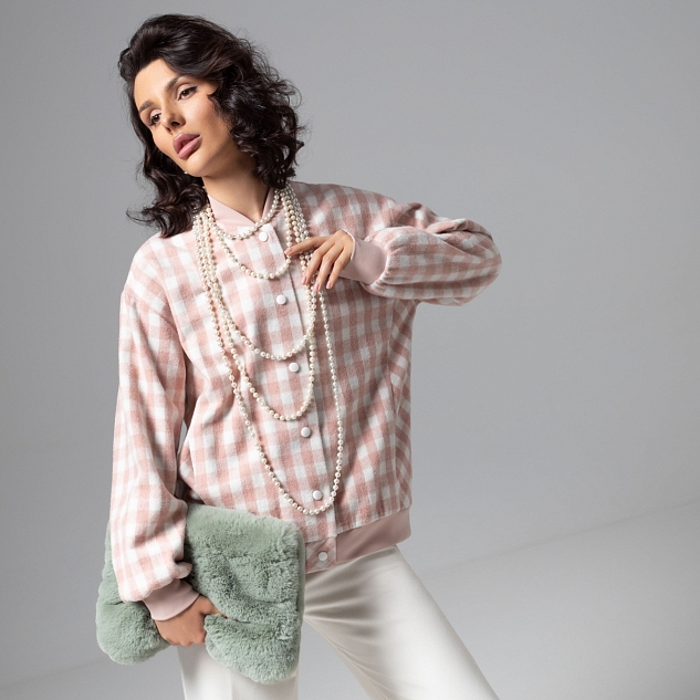 Бомбер Движение вперед (розовый)