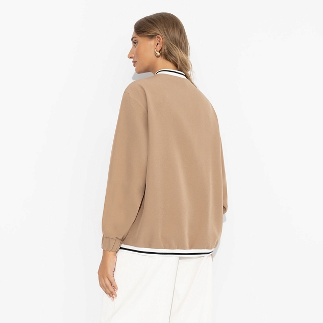 Бомбер Любуйся мной (бежевый)