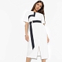 Платье Я онлайн (white style, с поясом). Состав: 67% полиэстер, 30% вискоза, 3% спандекс