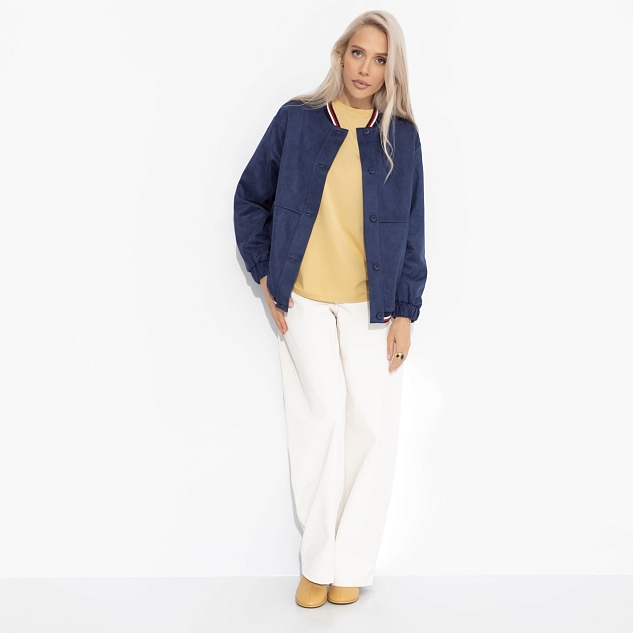 Бомбер Любуйся мной (темно-синий)