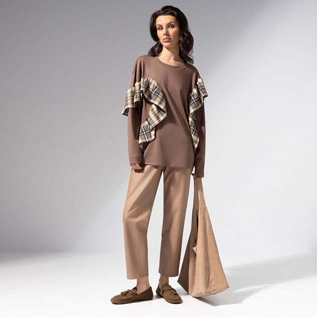 Лонгслив Гардеробная магия (коричневый)