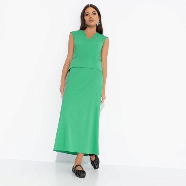 Костюм с юбкой Подход со вкусом (green, 2 в 1)