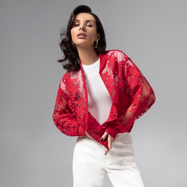 Бомбер Секрет смелости (красный)