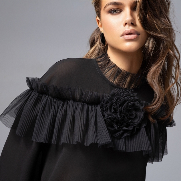 Блуза Мелодия сердца (ночь)