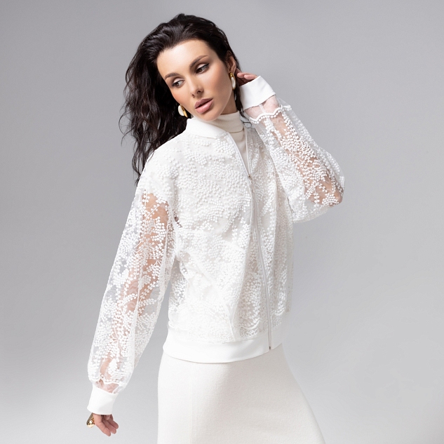 Бомбер Секрет смелости (белоснежный)