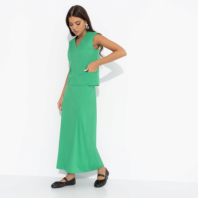 Костюм с юбкой Подход со вкусом (green, 2 в 1)