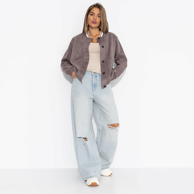 Бомбер Любуйся мной (коричневый)