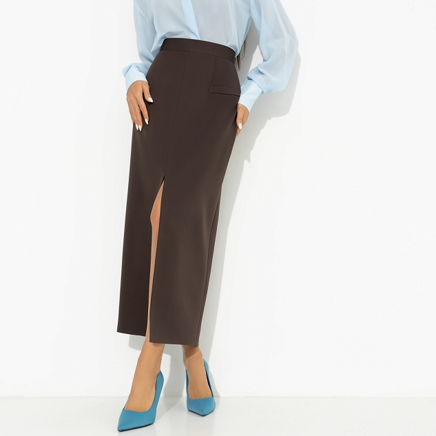 Юбка Дерзкая элегантность (коричневая)